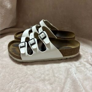 Birkenstock White Triple Strap Sandals